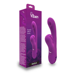 Vibrador Dazzle Berry Rechargeable Thumping and Suction Rabbit - Cake Sex Shop