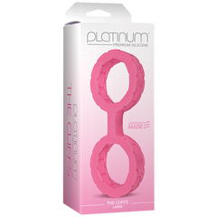 Esposas The Cuffs Large Pink - Platinum Premium Silicone - Cake Sex Shop