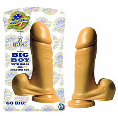 Dildo Lifeforms Big Boy With Balls And Suction Cup 7″-White - Cake Sex Shop