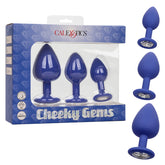 Set Plugs Cheeky Gems - Blue - Cake Sex Shop