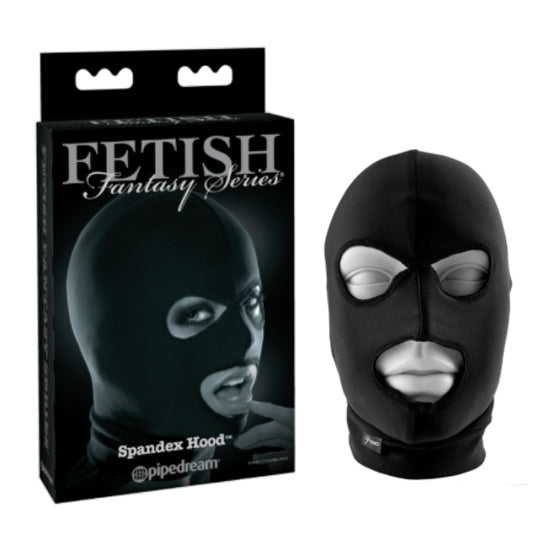 Capucha Fetish Fantasy Series Limited Edition Spandex Hood-Black - Cake Sex Shop