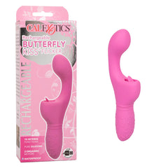 Vibrador Rechargeable Butterfly Kiss Flicker-Pink - Cake Sex Shop