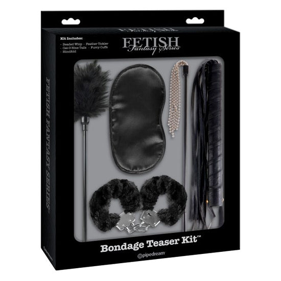 Set Fetish Fantasy Series Limited Edition Bondage Teaser Kit - Black - Cake Sex Shop
