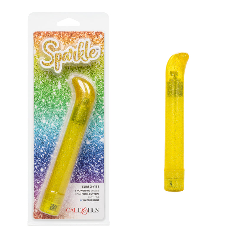 Vibrador Sparkle Slim G-Vibe - Yellow - Cake Sex Shop