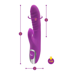 Vibrador Frenzy – Rabbit Vibe with Clitoral Suction – Berry - Cake Sex Shop 2