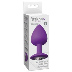 Plug Fantasy For Her Her Little Gem Large Plug-Purple - Cake Sex Shop