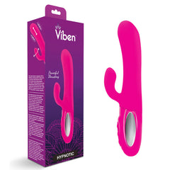 Vibrador Hypnotic - Hot Pink - Thrusting Rabbit W/ Swinging - Cake Sex Shop