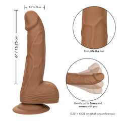 Dildo Silicone Studs 6" Brown - Cake Sex Shop 2