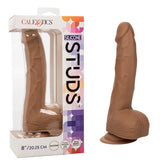 Dildo Silicone Studs 8" Brown - Cake Sex Shop