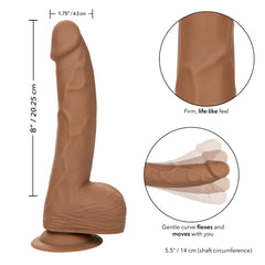 Dildo Silicone Studs 8" Brown - Cake Sex Shop 2 3