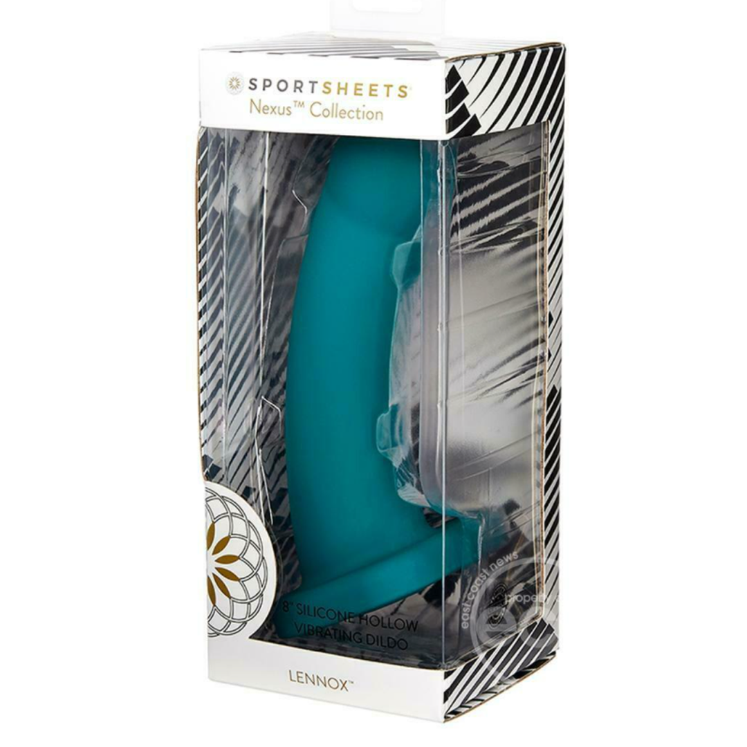 Dildo Nexus green Lennox Vibrating Hollow Dildo - 20 cm - Cake Sex Shop