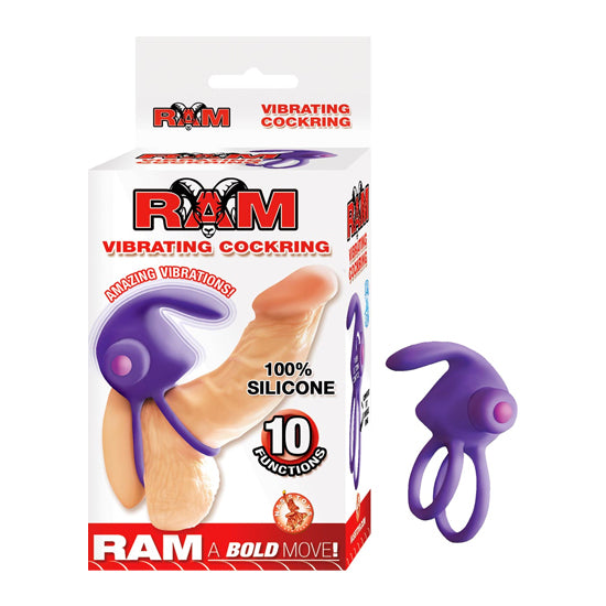 Anillo Ram Vibrating Cockring-Purple - Cake Sex Shop