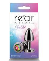 Plug Anal Rear Assets - Petite - Gunmetal - Rainbow - Cake Sex Shop