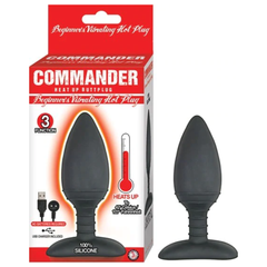Plug Anal Commander Beginner'S Vibrating Hot Plug Black - Cake Sex Shop