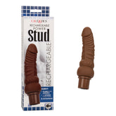 Dildo Rechargeable Power Stud Curvy-6.75" Brown - Cake Sex Shop