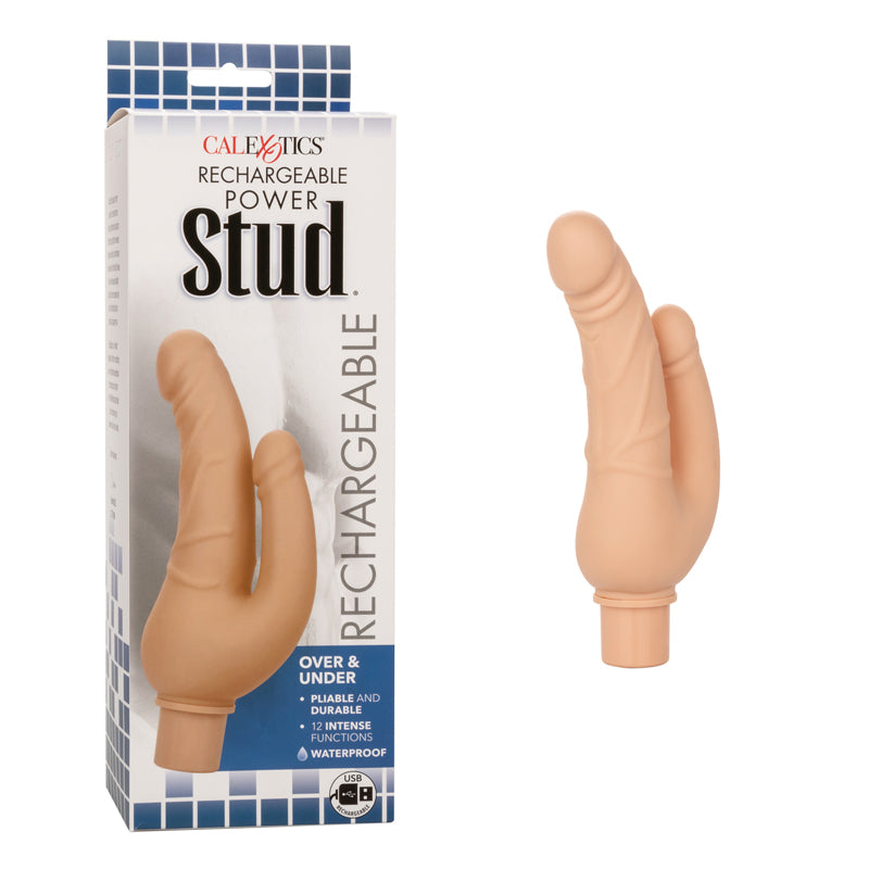 Vibrador Rechargeable Power Stud Over & Under - Ivory - Cake Sex Shop