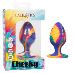 Plug Anal Cheeky Large Swirl Tie-Dye Plug - Cake Sex Shop