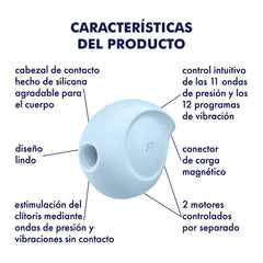 Succionador Satisfyer Sugar Rush-Blue - Cake Sex Shop 2
