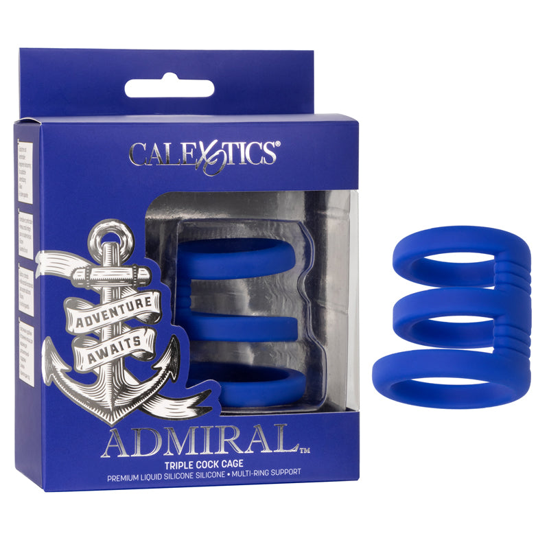 Jaula Admiral Triple Cock Cage - Cake Sex Shop