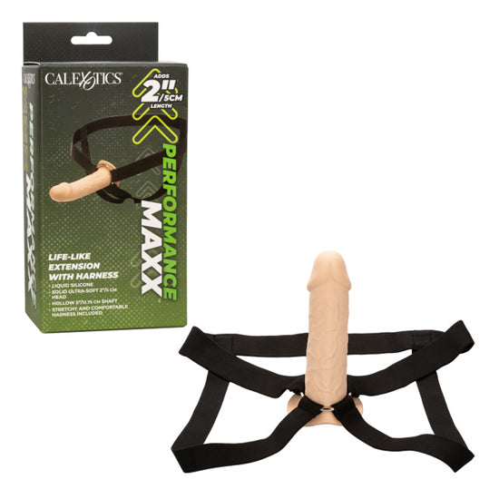 Dildo Performance Maxx Lifelike Extention w/harness - Ivory - Cake Sex Shop