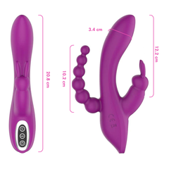 Vibrador Triple Violet - Cake Sex Shop 2 3