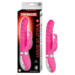 Vibrador Energize Heat Up Bunny 1-Pink - Cake Sex Shop