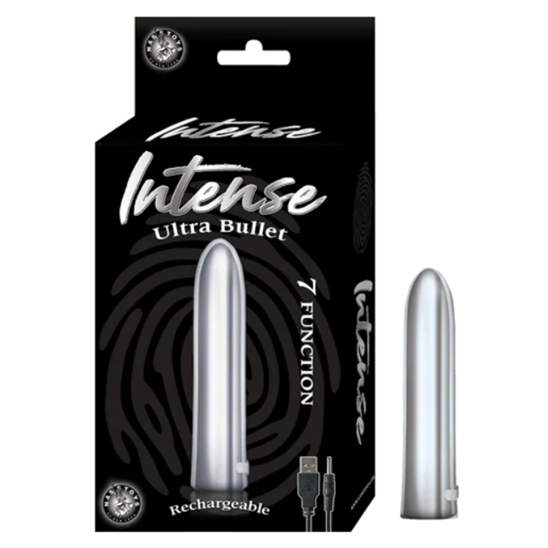 Vibrador Bala Intense Ultra Bullet - Silver - Cake Sex Shop