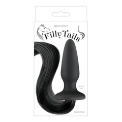 Plug Anal Filly Tails Negro de NS Novelties - Cake Sex Shop