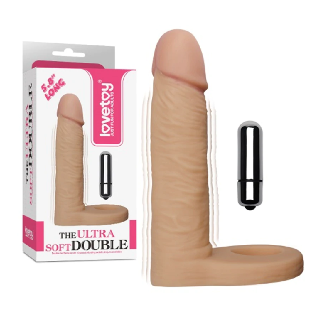 Dildo 5.8" The Ultra Soft Double Vibrating - Cake Sex Shop