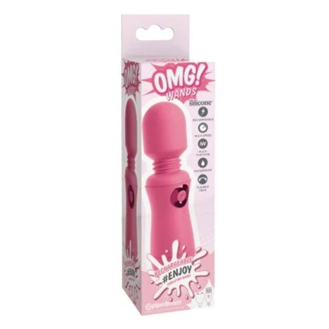 Masajeador #Enjoy Rechargeable Wand Pink - Cake Sex Shop