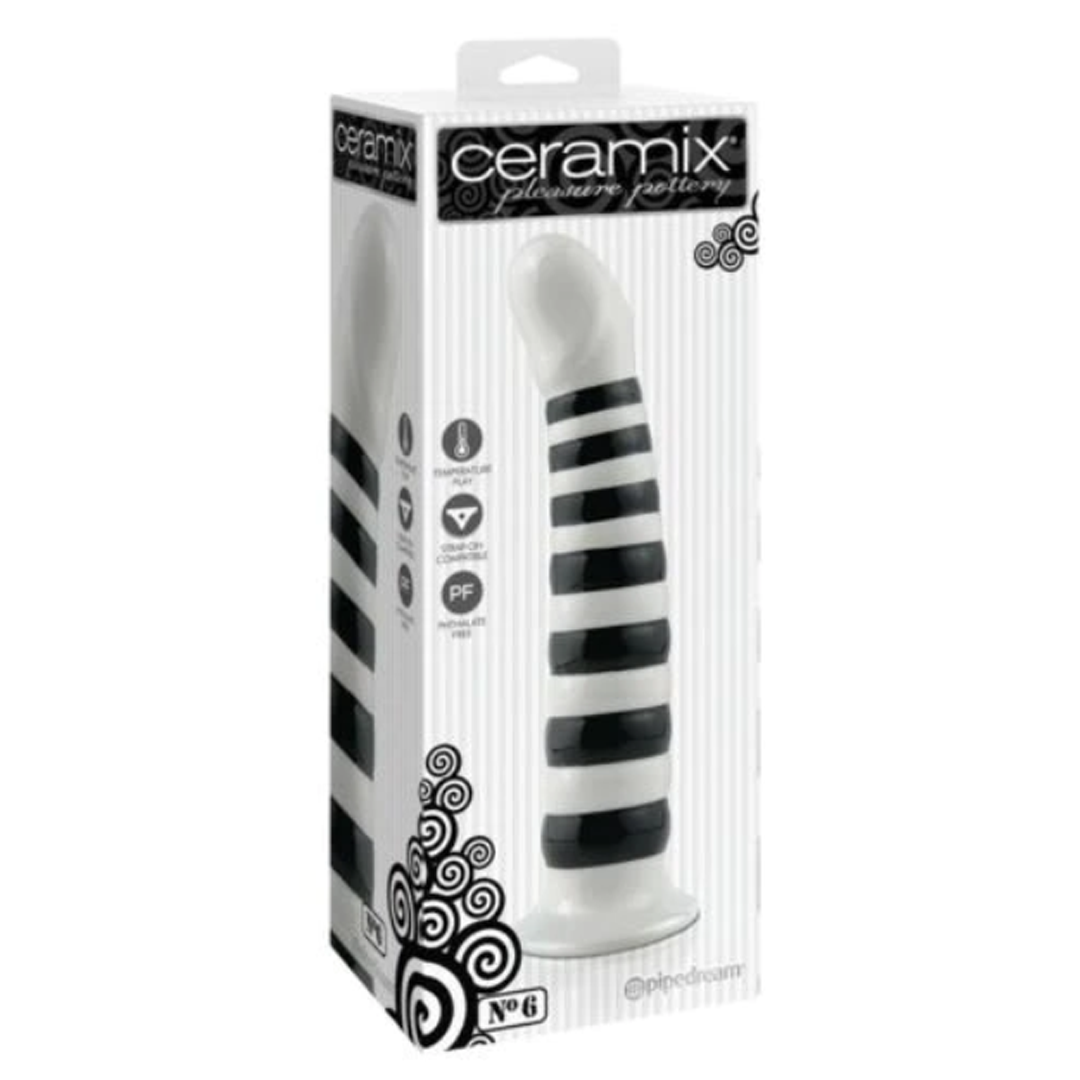 Dildo Ceramix No.6 Black-White - Cake Sex Shop