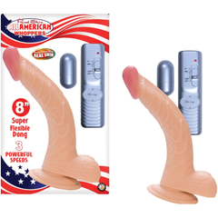 Dildo All American Whoppers 8'' W/Balls White - Cake Sex Shop