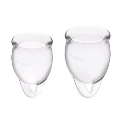 Copa Menstrual Satisfyer Feel Confident -Transparente - Cake Sex Shop 2