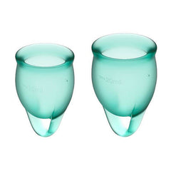 Satisfyer Feel Confident Menstrual Cup- Dark Green - Cake Sex Shop 2