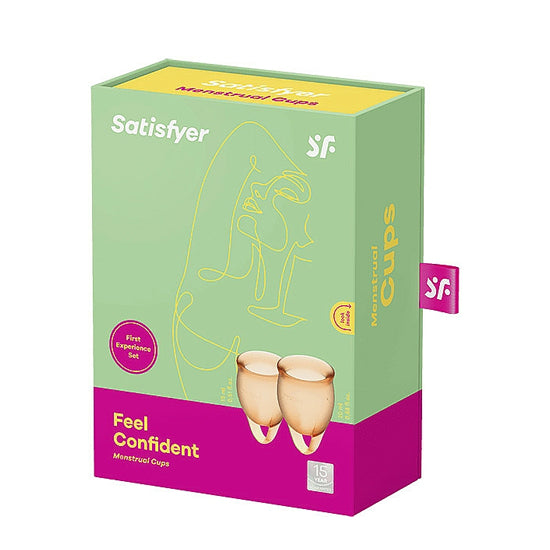 Satisfyer Feel Confident Menstrual Cup- Orange - Cake Sex Shop