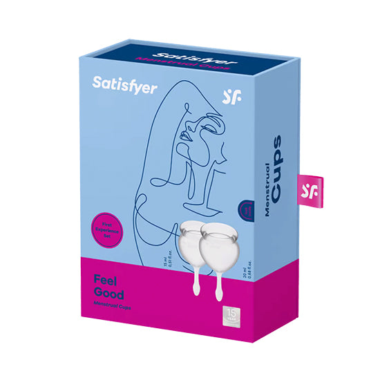 Copa Menstrual Satisfyer Feel Good -Transparente - Cake Sex Shop