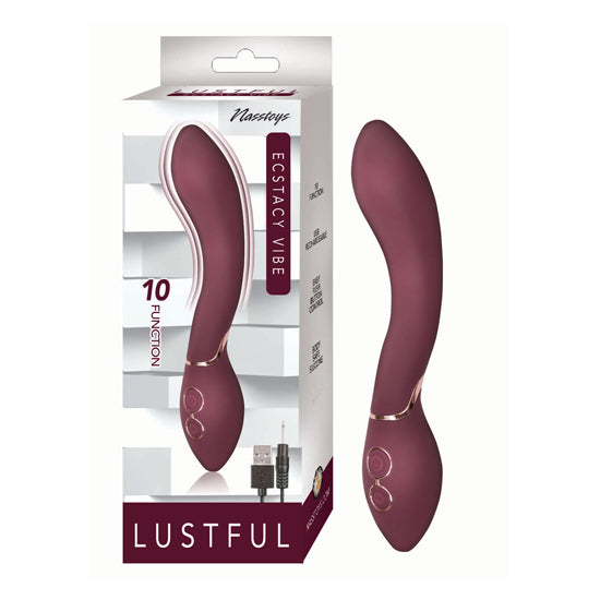 Vibrador Lustful Ecstasy Vibe - Eggplant - Cake Sex Shop
