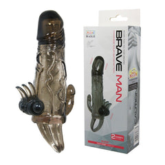 Funda Brave Man Vibrating Sleeve - Smoke - Cake Sex Shop
