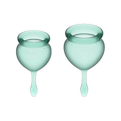 Satisfyer Feel Good Menstrual Cup-Dark Green - Cake Sex Shop 2