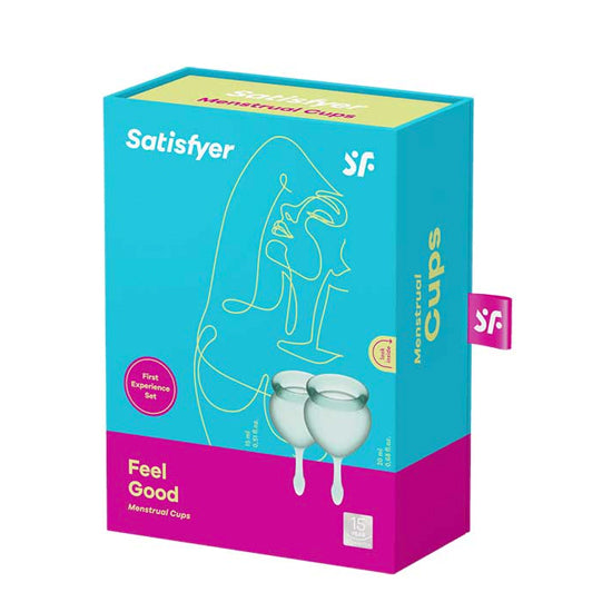 Satisfyer Feel Good Menstrual Cup-Dark Green - Cake Sex Shop