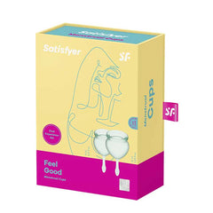 Satisfyer Feel Good Menstrual Cup-Light Green - Cake Sex Shop