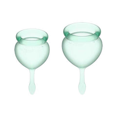 Satisfyer Feel Good Menstrual Cup-Light Green - Cake Sex Shop 2