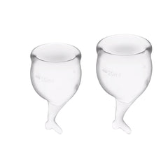 Copa Menstrual Satisfyer Feel Secure -Transparente - Cake Sex Shop 2