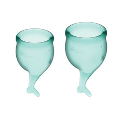 Satisfyer Feel Secure Menstrual Cup-Dark Green - Cake Sex Shop 2