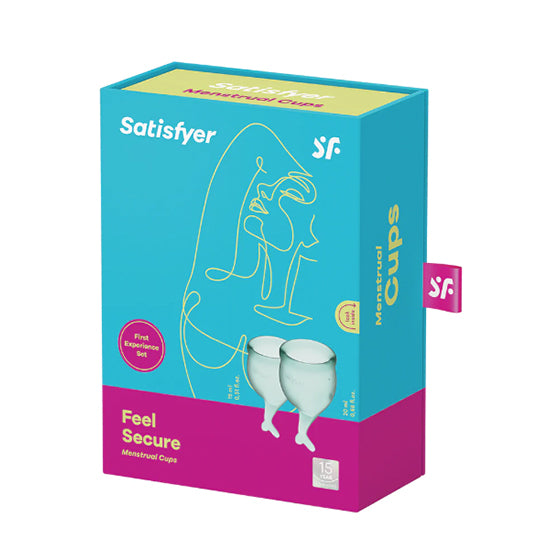 Satisfyer Feel Secure Menstrual Cup-Dark Green - Cake Sex Shop