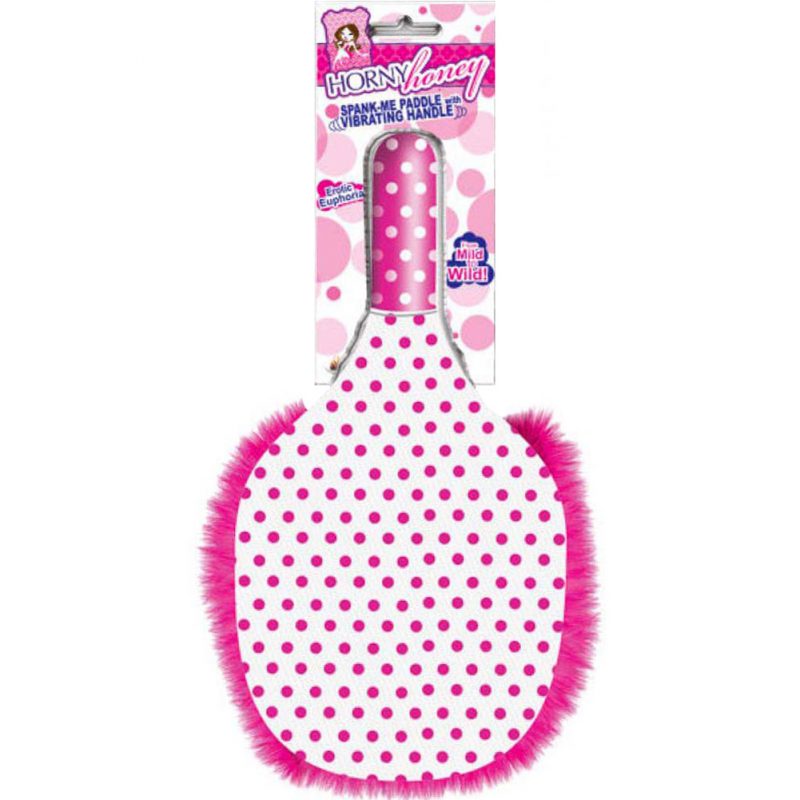 Pala Spank Paddle With Vibrating Handle - Horny Honey - Cake Sex Shop