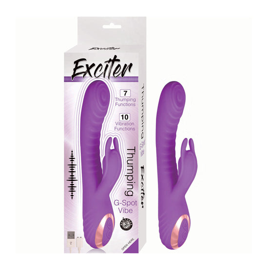 Vibrador Exciter Thumping G-Spot Vibe-Purple - Cake Sex Shop