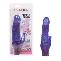 Vibrador Basic Essentials Purple Bunny - Cake Sex Shop