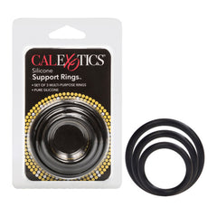 Anillo Silicone Support Rings - Black - Cake Sex Shop