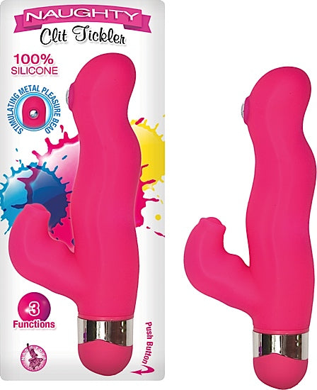Vibrador Naughty Tickler Hot Pink - Cake Sex Shop